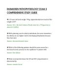 RASMUSSEN PATHOPHYSIOLOGY EXAM 5&NewLine;COMPREHENSIVE STUDY GUIDE