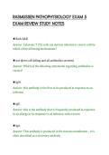 RASMUSSEN PATHOPHYSIOLOGY EXAM 5&NewLine;EXAM REVIEW STUDY NOTES&NewLine;