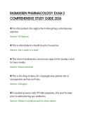 RASMUSSEN PHARMACOLOGY EXAM 2&NewLine;COMPREHENSIVE STUDY GUIDE 2026