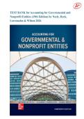 TEST BANK for Accounting for Governmental and Nonprofit Entities &lpar;19th Edition&rpar; by Neely&comma; Reck&comma; Lowensohn & Wilson 2026&vert;Ace your exam on your first attempt&excl;&excl;&excl;