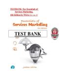Essentials of Services Marketing &lpar;4th Edition&rpar; by Jochen Wirtz &ndash; Test Bank &ndash; Chapters 1&ndash;15 Practice Questions with Answers