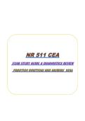 NR 511 CEA&NewLine; EXAM STUDY GUIDE & DIAGNOSTICS REVIEW&NewLine; PRACTICE QUESTIONS AND ANSWERS  2026&NewLine;&NewLine;