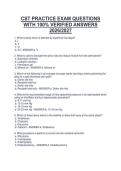 CST PRACTICE EXAM QUESTIONS&NewLine;WITH 100&percnt; VERIFIED ANSWERS&NewLine;2026&sol;2027