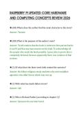 RASPBERRY PI UPDATED CORE HARDWARE&NewLine;AND COMPUTING CONCEPTS REVIEW 2026&NewLine;
