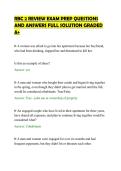 RBC 2 REVIEW EXAM PREP QUESTIONS&NewLine;AND ANSWERS FULL SOLUTION GRADED&NewLine;A&plus;