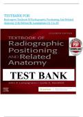 Test Bank for Bontrager&rsquo;s Textbook of Radiographic Positioning and Related Anatomy 11th Edition by John Lampignano and Leslie E&period; Kendrick&vert; All Chapters&lpar;1-20&rpar;&vert; Expert Verified Answers&vert; GRADE A&plus;