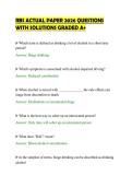 RBS ACTUAL PAPER 2026 QUESTIONS&NewLine;WITH SOLUTIONS GRADED A&plus;