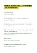RBS EVALUATION BANK 2026 COMPLETE&NewLine;ANSWERS GRADED A&plus;