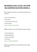 RBS BUNDLED EXAM 2 ACTUAL TEST PAPER&NewLine;2026 QUESTIONS SOLUTIONS GRADED A&plus;