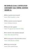 RBS BUNDLED EXAM 2 CERTIFICATION&NewLine;ASSESSMENT 2026 VERIFIED ANSWERS&NewLine;GRADED A&plus;