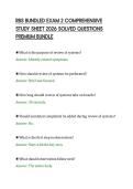 RBS BUNDLED EXAM 2 COMPREHENSIVE&NewLine;STUDY SHEET 2026 SOLVED QUESTIONS&NewLine;PREMIUM BUNDLE&NewLine;