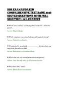 RBS EXAM UPDATED&NewLine;COMPREHENSIVE TEST BANK 2026&NewLine;SOLVED QUESTIONS WITH FULL&NewLine;SOLUTION 100&percnt; CORRECT&NewLine;