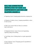 RCAL NAB ADMINISTRATOR&NewLine;CERTIFICATION TEST BANK 2026&NewLine;COMPREHENSIVE QUESTIONS AND&NewLine;SOLUTIONS GRADED A&plus;