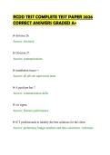 RCDD TEST COMPLETE TEST PAPER 2026&NewLine;CORRECT ANSWERS GRADED A&plus;