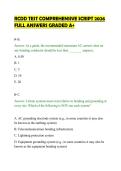 RCDD TEST COMPREHENSIVE SCRIPT 2026&NewLine;FULL ANSWERS GRADED A&plus;