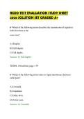 RCDD TEST EVALUATION STUDY SHEET&NewLine;2026 SOLUTION SET GRADED A&plus;
