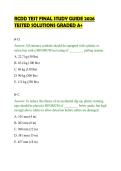 RCDD TEST FINAL STUDY GUIDE 2026&NewLine;TESTED SOLUTIONS GRADED A&plus;&NewLine;