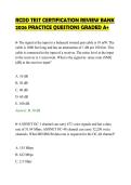 RCDD TEST CERTIFICATION REVIEW BANK&NewLine;2026 PRACTICE QUESTIONS GRADED A&plus;