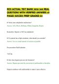 RCIS ACTUAL TEST BANK 2026 340 REAL&NewLine;QUESTIONS WITH VERIFIED ANSWERS 47&NewLine;PAGES SUCCESS PREP GRADED A&plus;