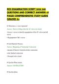RCIS EXAMINATION SCRIPT 2026 340&NewLine;QUESTIONS AND CORRECT ANSWERS 47&NewLine;PAGES COMPREHENSIVE STUDY GUIDE&NewLine;GRADED A&plus;
