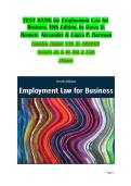Test Bank for Employment Law for Business 10th Edition by Dawn D&period; Bennett-Alexander & Laura P&period; Hartman &vert; Chapters 1-16 Questions and Answers 2027&NewLine;