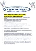 FIXED PROSTHODONTICS ACTUAL FINALS ANSWERS AND QUESTIONS SET A&period;pdf