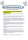 LCSW CORE PRACTICE EXAMS ANSWERS AND QUESTIONS SET A&period;pdf
