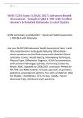 NURS 5220 Exam 1 &lpar;2026&sol;2027&rpar; Advanced Health &NewLine;Assessment &ndash; Complete Q&A 1-300 with Verified &NewLine;Answers & Detailed Rationales &vert; Latest Update 