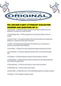 PSA AIRLINES FLIGHT ATTENDANT EVALUATION ANSWERS AND QUESTIONS SET A&period;pdf