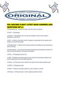 PSA AIRLINES FLIGHT LATEST MAIN ANSWERS AND QUESTIONS SET A&period;pdf