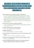 RD 2025&colon; JEAN INMAN DOMAIN 4&NewLine;COMPREHENSIVE STUDY GUIDE 2026&NewLine;FULL QUESTIONS AND SOLUTIONS&NewLine;GRADED A&plus;&NewLine;