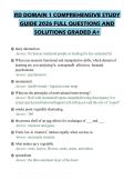 RD DOMAIN 1 COMPREHENSIVE STUDY&NewLine;GUIDE 2026 FULL QUESTIONS AND&NewLine;SOLUTIONS GRADED A&plus;&NewLine;