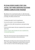RD EXAM SODEXO BASED STUDY 2026&NewLine;ACTUAL TEST PAPER QUESTIONS SOLUTIONS&NewLine;VERIFIED COMPLETE STUDY PACKAGE