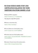 RD EXAM SODEXO BASED STUDY 2026&NewLine;CERTIFICATION EVALUATION TEST PAPER&NewLine;QUESTIONS SOLUTIONS GRADED A PLUS&NewLine;