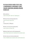 RD EXAM SODEXO BASED STUDY 2026&NewLine;COMPREHENSIVE ASSESSMENT SCRIPT&NewLine;SOLVED QUESTIONS ANSWERS UPDATED&NewLine;REVIEW SET&NewLine;