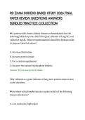 RD EXAM SODEXO BASED STUDY 2026 FINAL&NewLine;PAPER REVIEW QUESTIONS ANSWERS&NewLine;BUNDLED PRACTICE COLLECTION