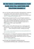 RD TEST MOCK COMPREHENSIVE STUDY&NewLine;GUIDE 2026 FULL QUESTIONS AND&NewLine;SOLUTIONS GRADED A&plus;