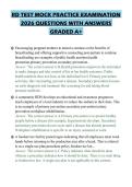 RD TEST MOCK PRACTICE EXAMINATION&NewLine;2026 QUESTIONS WITH ANSWERS&NewLine;GRADED A&plus;