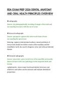 RDA EXAM PREP 2026 DENTAL ANATOMY&NewLine;AND ORAL HEALTH PRINCIPLES OVERVIEW&NewLine;