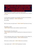 EXAM 2 NUR 529 PRACTICE GRADE A&plus;&NewLine;COMPLETE EXAM QUESTIONS AND&NewLine;100&percnt; VERIFIED ANSWERS &lpar;2026&sol;2027&rpar;&NewLine;PASS GUARANTEE