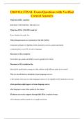 D169 OA FINAL Exam Questions with Verified&NewLine;Correct Answers