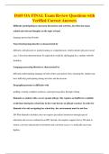 D169 OA FINAL Exam Review Questions with&NewLine;Verified Correct Answers