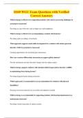D169 WGU Exam Questions with Verified&NewLine;Correct Answers