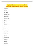 Empirical Points - Acupuncture Board&NewLine;Questions with Verified Correct Answers