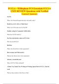 FCCLA - Willingham FCS Essentials FCCLA&NewLine;UNIT REVIEW Questions with Verified&NewLine;Correct Answers