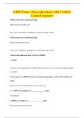 GISP Exam 1 Prep Questions with Verified&NewLine;Correct Answers