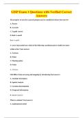 GISP Exam 1 Questions with Verified Correct&NewLine;Answers