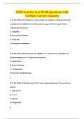 GISP practice test 25-50 Questions with&NewLine;Verified Correct Answers