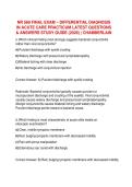 NR 569 Final Exam &ndash; Differential Diagnosis in Acute Care Practicum&colon; Q&A Study Guide &lpar;2026&rpar; &vert; Chamberlain