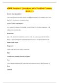 GISP Section 1 Questions with Verified Correct&NewLine;Answers